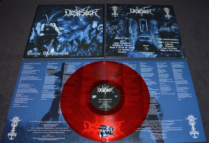 DESASTER „Divine Blasphemies“ Gatefold LP (RED Vinyl) : Iron Pegasus ...
